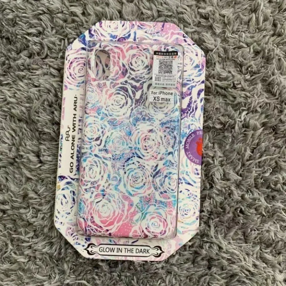 iPhone XS Max tpu gold stamp pattern case